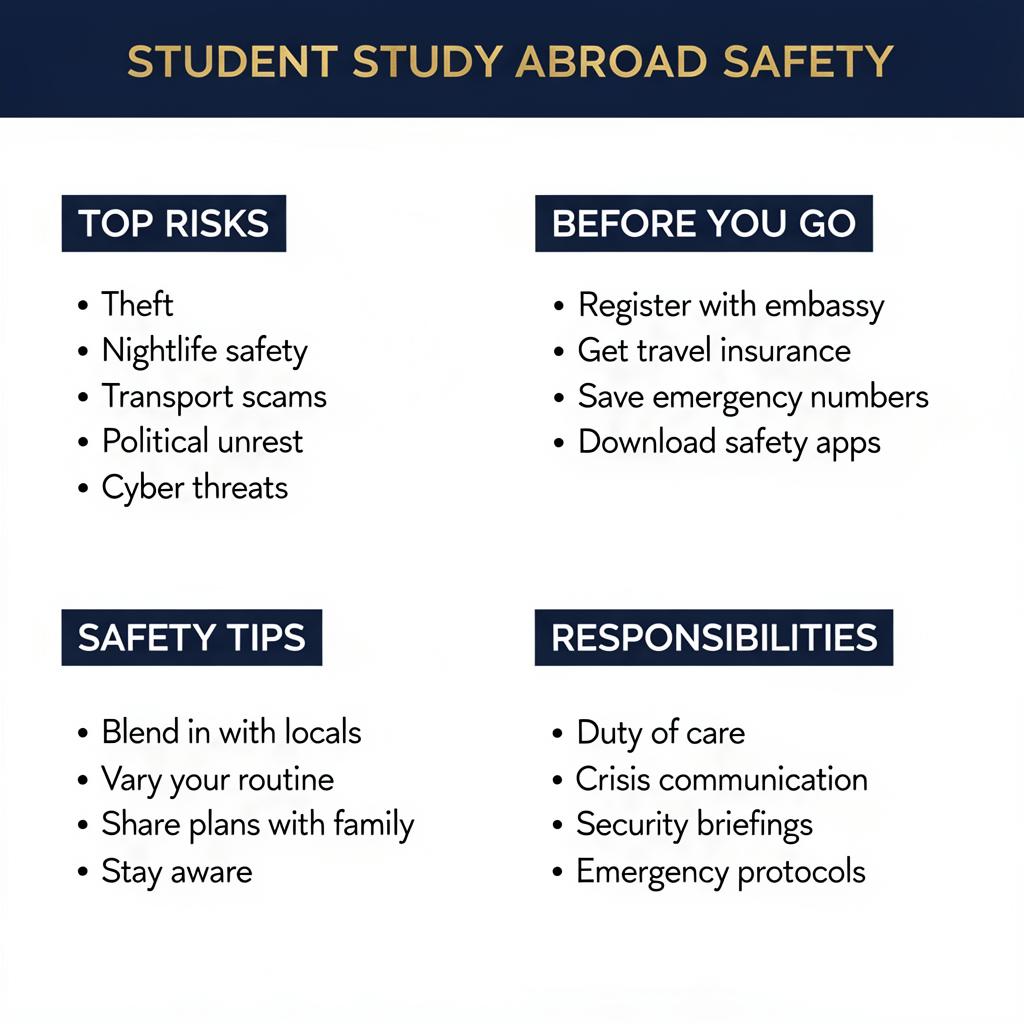 Security for Students Studying Abroad | Study Abroad Safety | AMERINE